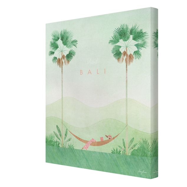 Zielony obraz Plakat podróżniczy - Bali
