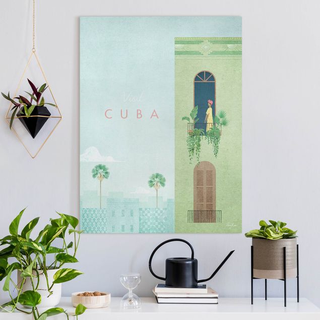 Obrazy na płótnie Ameryka Plakat podróżniczy - Kuba