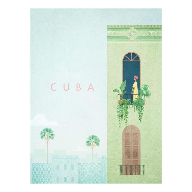 Obrazy do salonu Plakat podróżniczy - Kuba