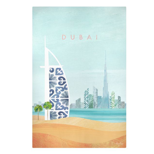 Obrazy z morzem Plakat podróżniczy - Dubaj