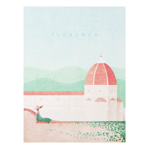 Obrazy Włochy Plakat podróżniczy - Florencja