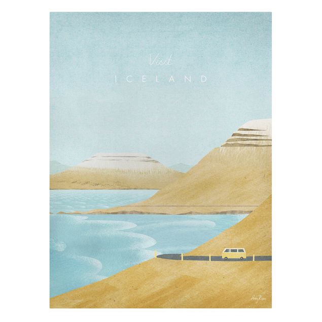 Henry Rivers obrazy Plakat podróżniczy - Islandia