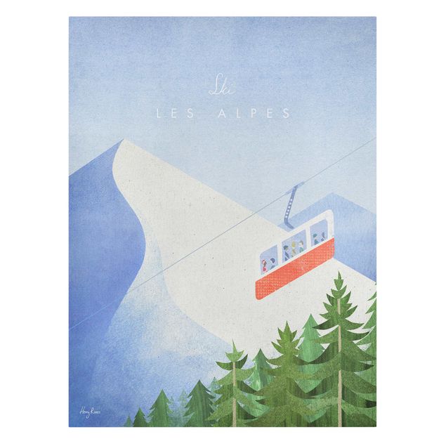 Obrazy vintage Plakat podróżniczy - Les Alpes