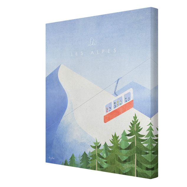 Obrazy retro Plakat podróżniczy - Les Alpes