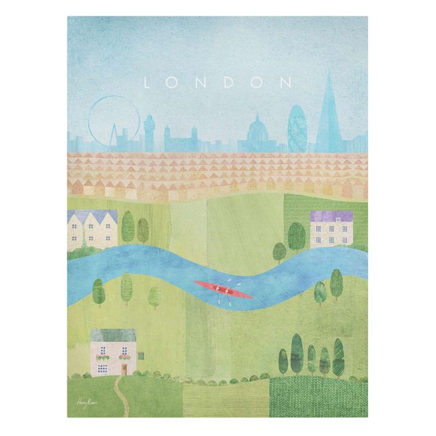 Obrazy na płótnie Londyn Plakat podróżniczy - Londyn II