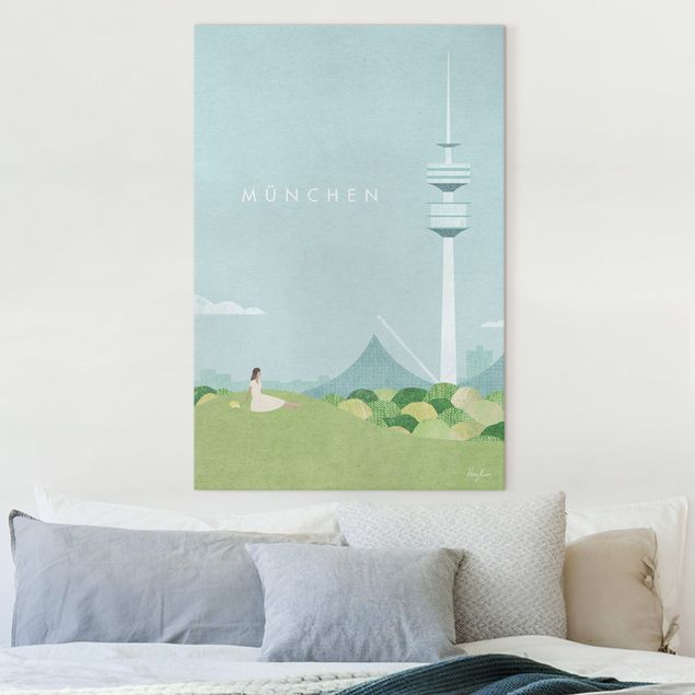 Obrazy na płótnie Monachium Plakat podróżniczy - Monachium