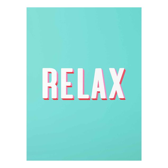Obrazy nowoczesne Relax Typo na niebiesko