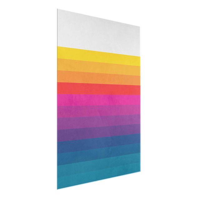 Obrazy kolorowe Retro Rainbow Stripe