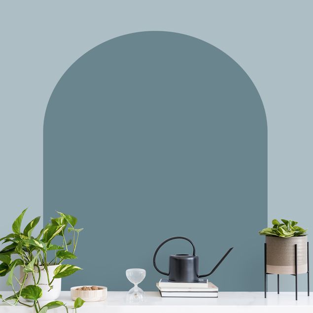 Naklejki na ścianę wzory Round Arch - Bluish Grey