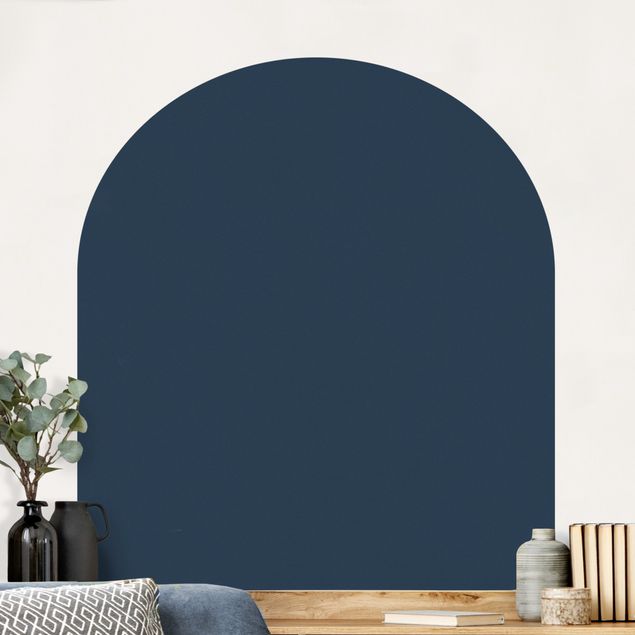 Naklejki na ścianę geometryczne Round Arch - Dark Blue