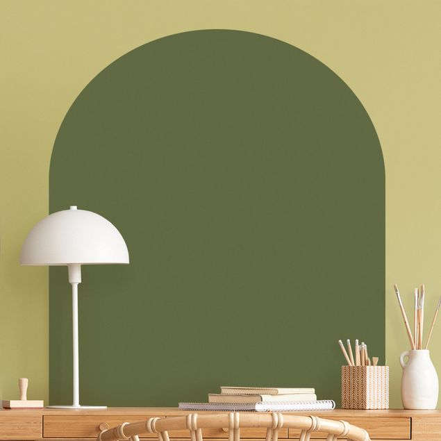 Naklejki na ścianę wzory Round Arch - Dark Green