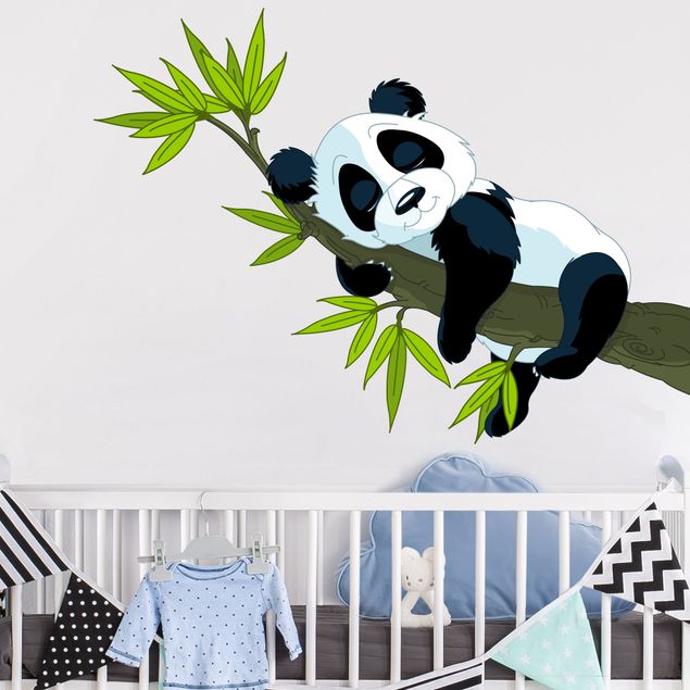 Naklejka na ścianę - Śpiąca panda