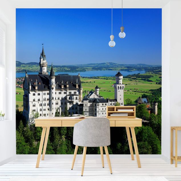 Fototapety słoneczniki Zamek Neuschwanstein