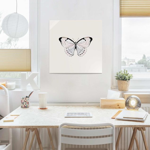 Motyl obraz Motyl na beżu