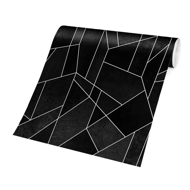 Elisabeth Fredriksson obrazy czarno-biały Geometry Watercolour