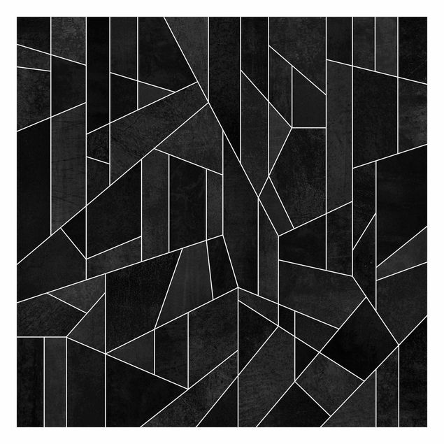Tapeta ścienna czarno-biały Geometry Watercolour
