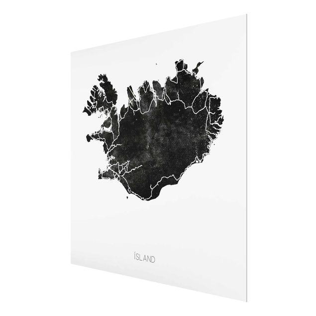 Czarno białe obrazy Czarna Islandia