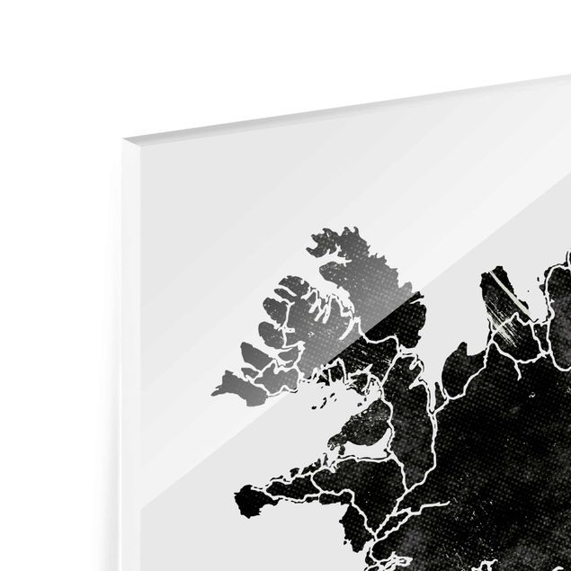 Obrazy na szkle czarno białe Czarna Islandia