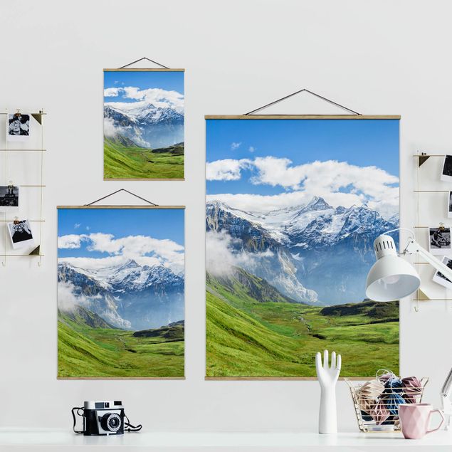 Obrazy na ścianę krajobrazy Szwajcarska panorama alpejska