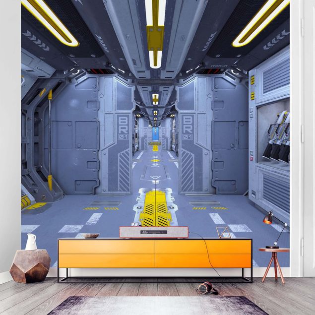 Fototapeta 3d Sci-Fi Inside A Spaceship