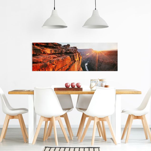 Nowoczesne obrazy Słońce w Wielkim Kanionie