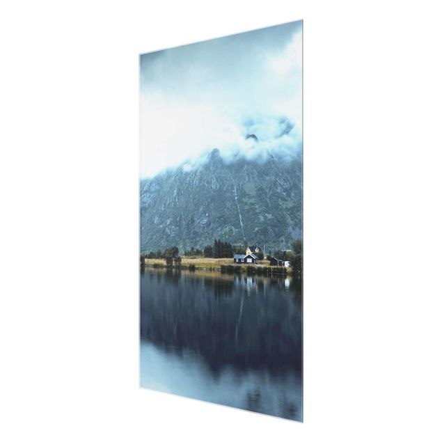 Obrazy nowoczesne Mirroring na Lofotach