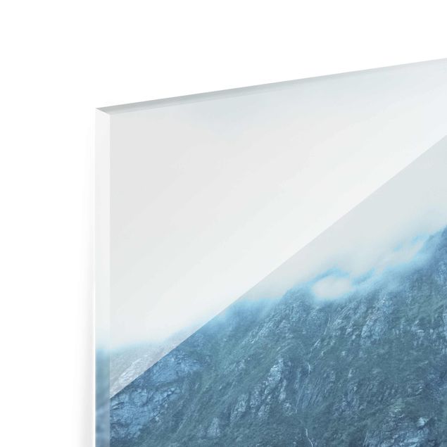 Obrazy góry Mirroring na Lofotach
