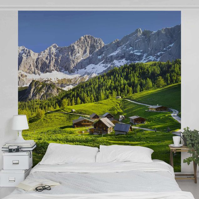Zielona tapeta Styria Alpejska łąka