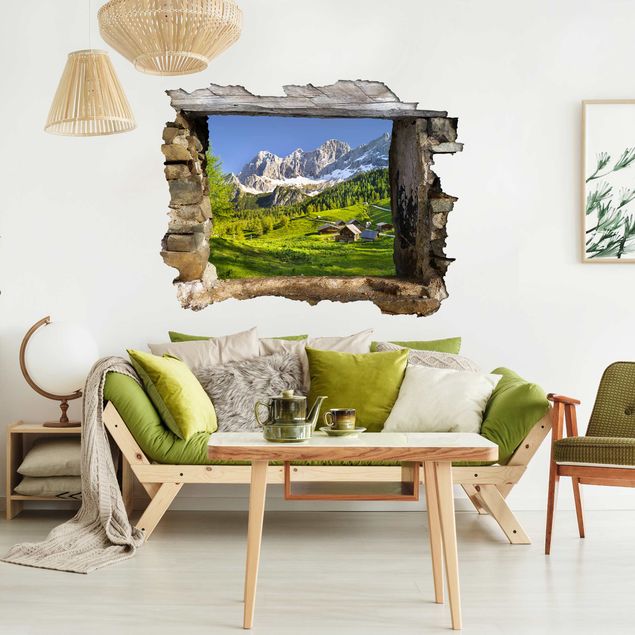 Naklejka na ścianę - Styria Alpejska łąka