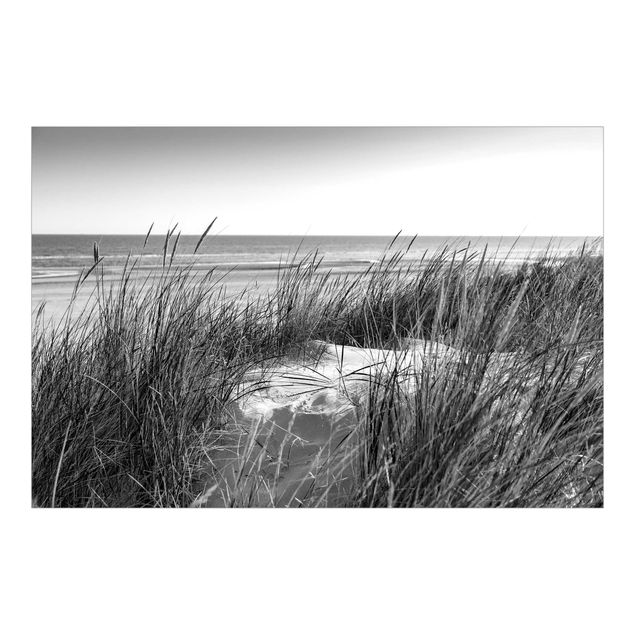 Fototapety Wydma nad morzem czarno-biała