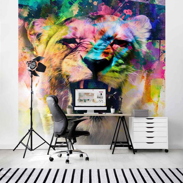 Tapety na ściany Street Art Lion