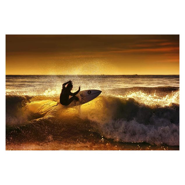 Fototapeta - Słońce, zabawa i surfing