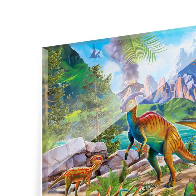 P.D. Moreno obrazy T-Rex i Parasaurolophus
