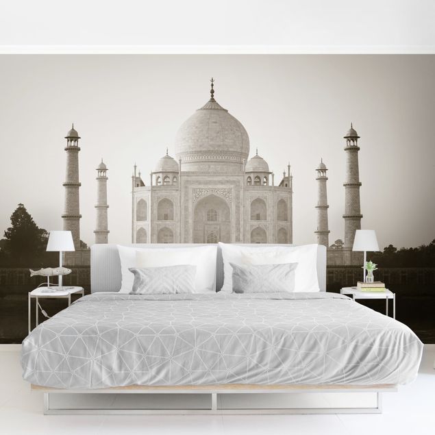 Tapety beżowe na ścianę Taj Mahal