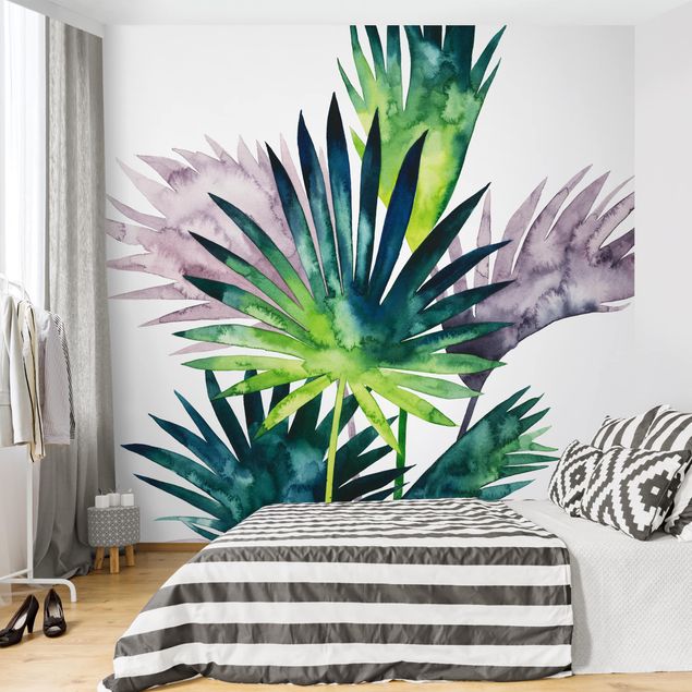 Tapety na ściany Egzotyczne liście - Fan Palm