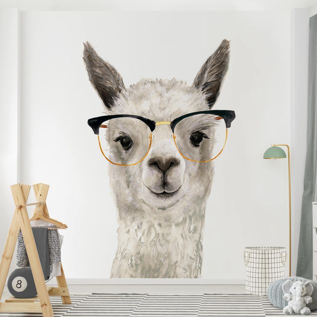 Tapety ze zwierzętami Hippy Llama w okularach I