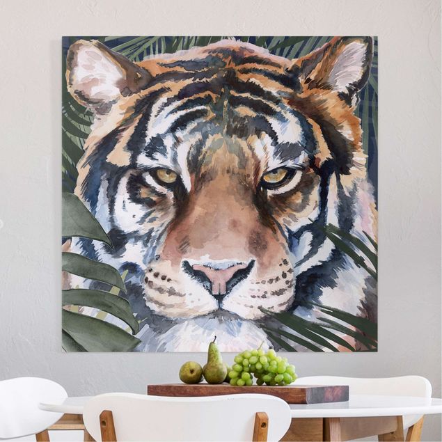 Nowoczesne obrazy do salonu Tiger In The Jungle