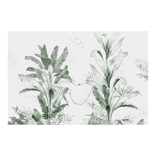 Fototapeta - Palmy i liście tropikalne