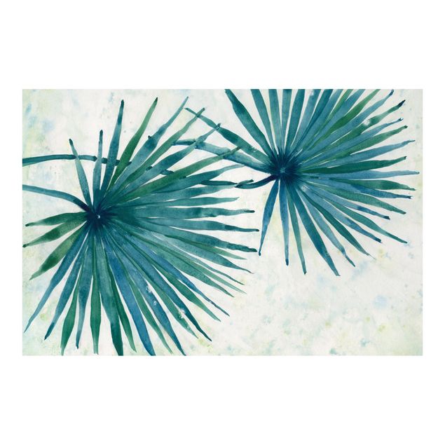 Fototapeta - Tropikalne liście palmy zbliżenie