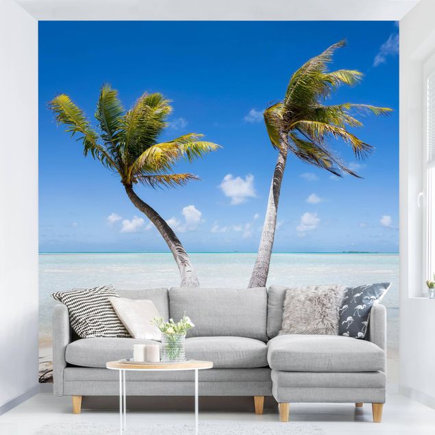 Fototapety morze Wakacje pod palmami