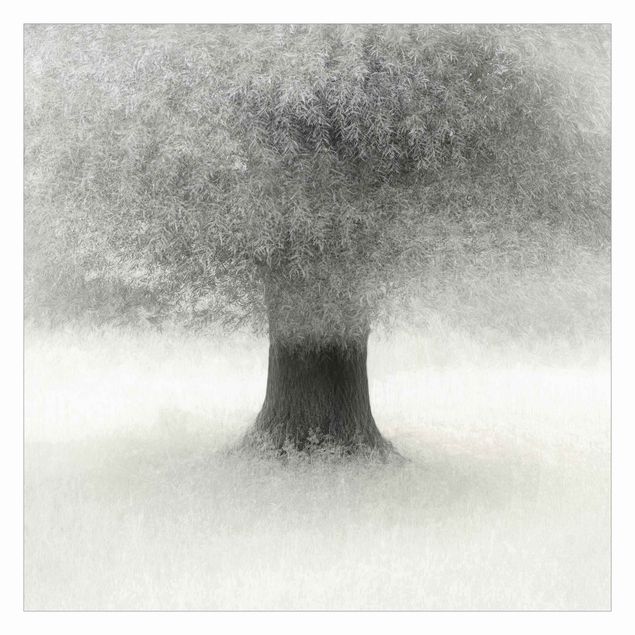 Fototapeta - Drzewko w kolorze białym