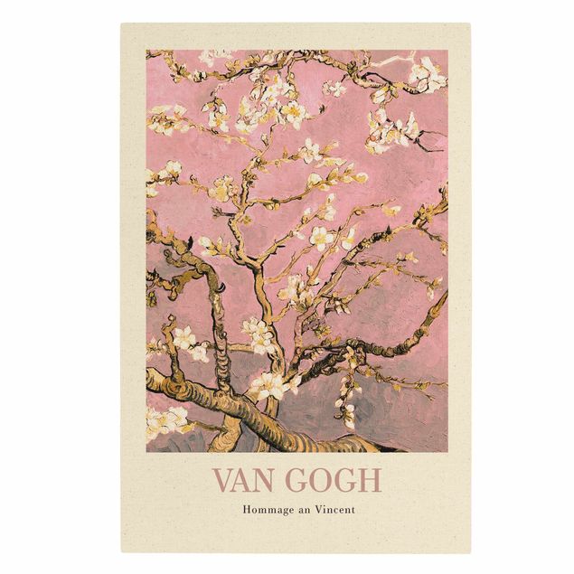 Różowy obraz Vincent van Gogh - Różowy kwiat migdałowca - edycja muzealna