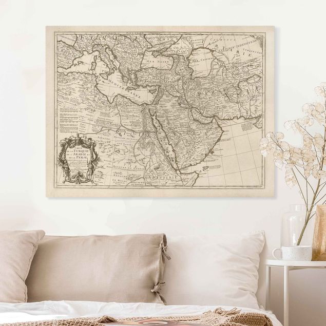 Dekoracja do kuchni Vintage Map Orient