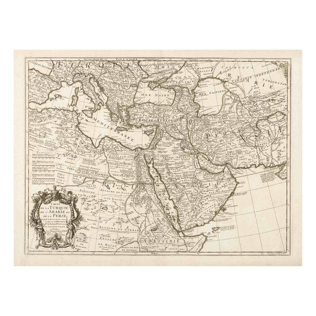 Obrazy do salonu Vintage Map Orient