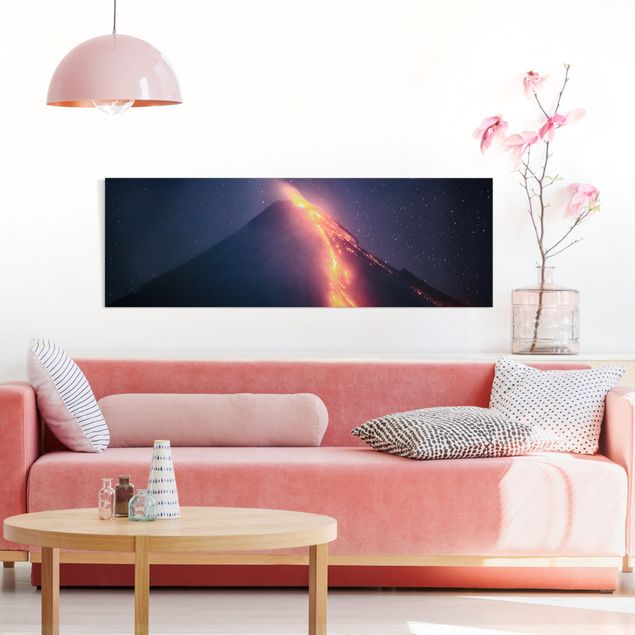 Obrazy nowoczesne Erupcja wulkanu