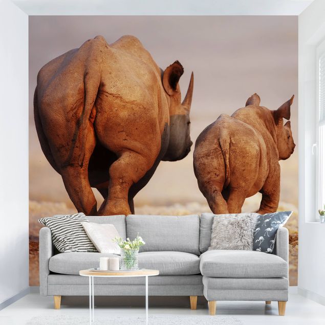 Dekoracja do kuchni Wędrujące nosorożce