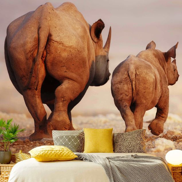 Tapety na ściany Wędrujące nosorożce