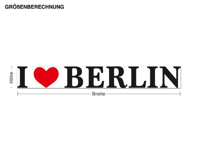 Naklejki na ścianę Niemcy Kocham Berlin