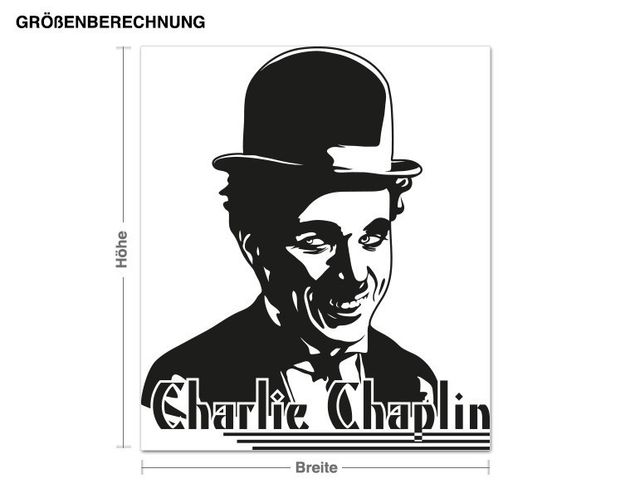 Dekoracja do kuchni Portret Charliego Chaplina