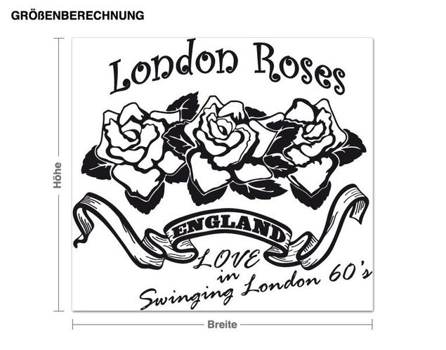 Dekoracja do kuchni Róże londyńskie
